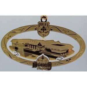 Township of Derry Police Hershey Pennsylvania Christmas Tree Ornament Brass USA